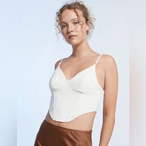 Pacsun LA Hearts Rock the Twill Corset Top Womens Size XS